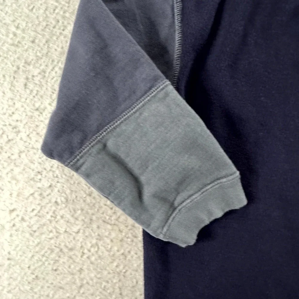 Quiksilver Sweatshirt Toddler 4T Navy Blue Good Waffle Knit Fleece Pullover